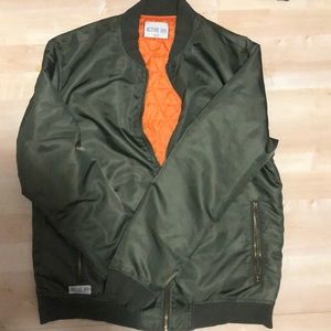 Active (Brand) Green bomber jacket size medium